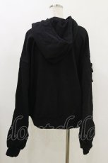 画像2: Candy Stripper / HEART HOLE HOODIE F BLACK H-26-07-26-1031-PU-TO-AK-ZH (2)