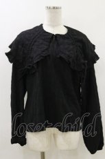 画像1: Candy Stripper / DRAWSTRING RIBBON BLOUSE F BLACK H-26-07-26-1033-PU-BL-AK-ZH (1)