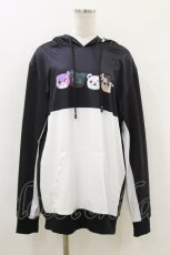 画像1: NieR Clothing / プリントプルパーカー  黒×白 H-26-07-26-1041-PU-TO-KB-ZH (1)