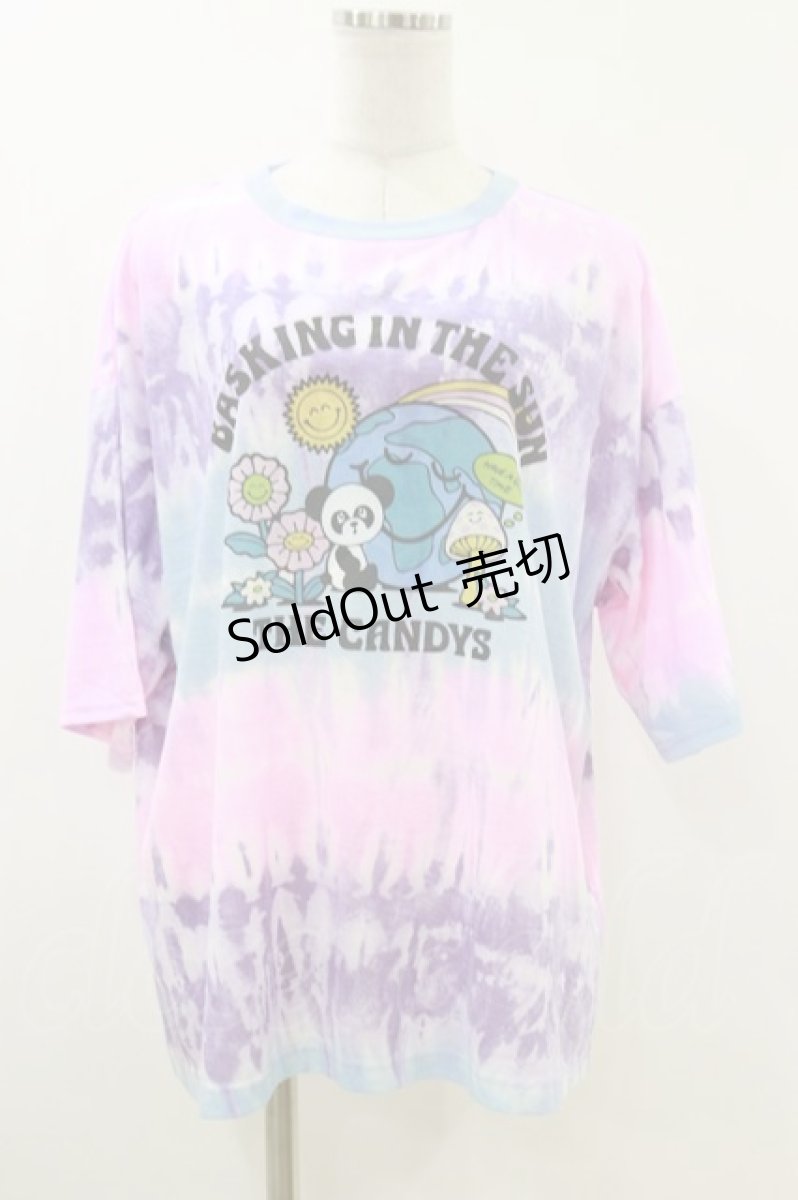 画像1: Candy Stripper / HAVE A GOOD TIME TIE DYEシャツ 2 PINK H-26-07-26-1044-PU-TO-AK-ZH (1)