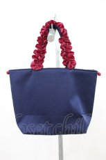 画像2: Maison de FLEUR / Disney Collection『アナと雪の女王』/アナ/フリルハンドルトートバッグ  ネイビー H-26-07-26-022-LO-BG-NS-ZH (2)