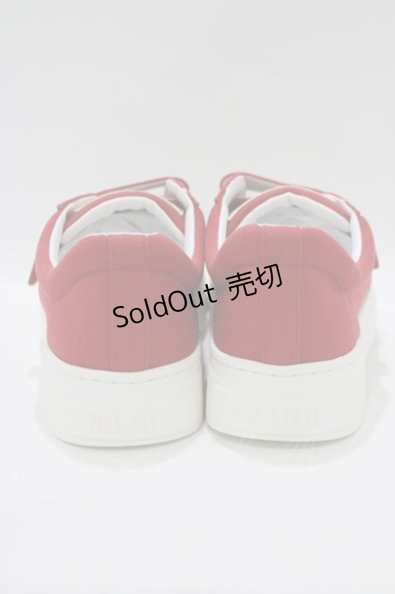 画像3: PINK HOUSE / ピンクハウスロゴ刺繍ベルクロスニーカー 4(L/24.5cm) レッド H-26-07-26-003-LO-SH-NS-ZH (3)