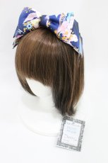 画像1: Royal Princess Alice / Twinkle Horoscope・ 飴ノ森ふみかコラボカチューシャ  ネイビー H-26-07-27-035-LO-AC-NS-ZH (1)