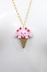 画像1: BABY,THE STARS SHINE BRIGHT / くみゃちゃんIce Creamネックレス  ピンク H-26-07-27-1019-BA-AC-NS-ZH (1)