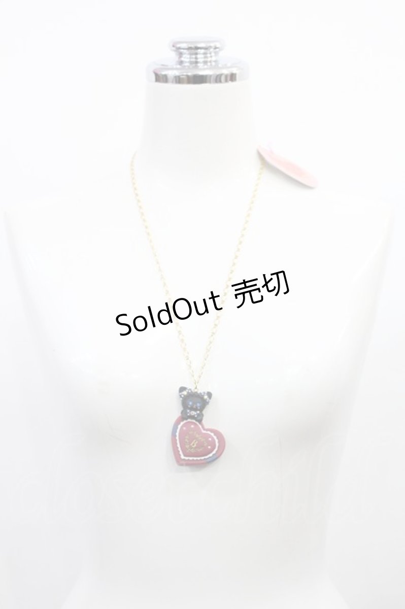 画像2: BABY,THE STARS SHINE BRIGHT / ねこくみゃちゃんのプレゼントボックスネックレス  ブラック H-26-07-27-1020-BA-AC-NS-ZH (2)