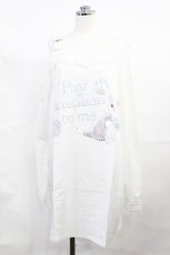 画像1: Ank Rouge / ねこちゃんロンTe M 白 H-26-07-27-1028-CA-TS-NS-ZH (1)
