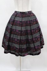 画像1: Jane Marple / Victorian Jacquard mini-skirt Free パープル H-26-07-27-2014-JM-SK-NS-ZT (1)