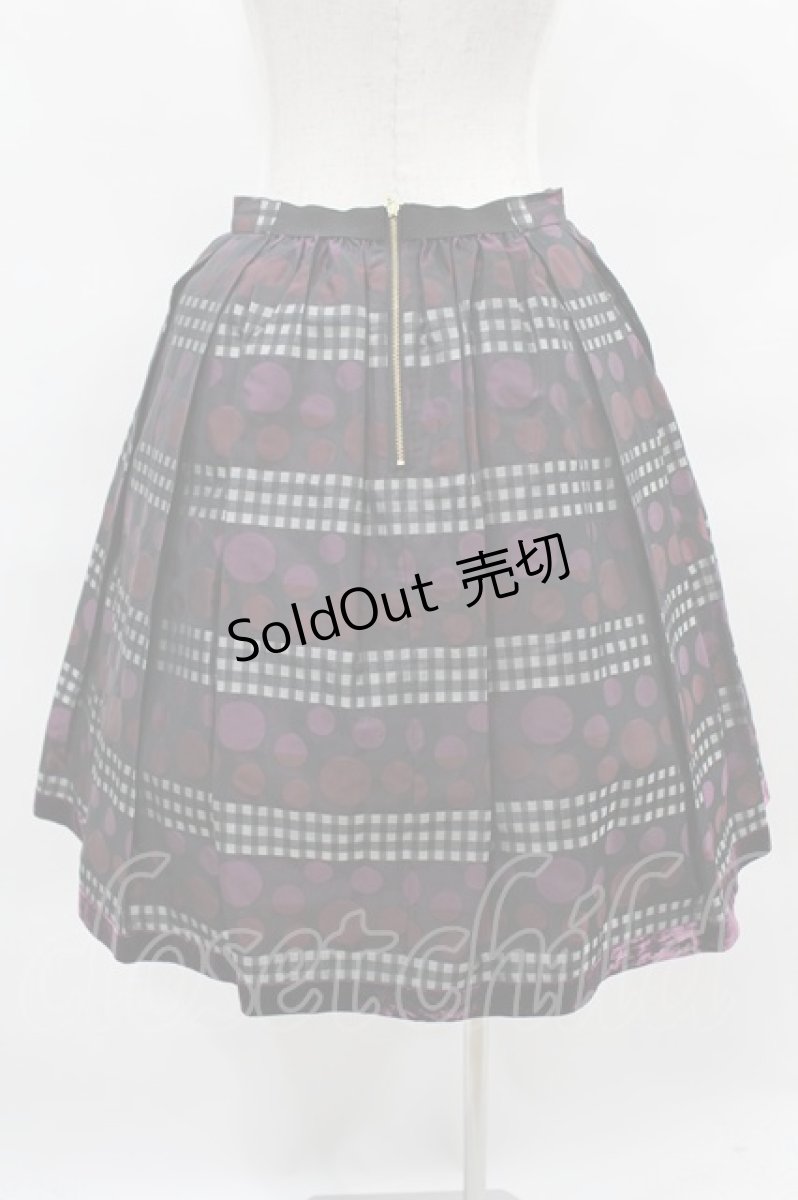 画像2: Jane Marple / Victorian Jacquard mini-skirt Free パープル H-26-07-27-2014-JM-SK-NS-ZT003 (2)
