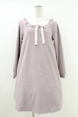 画像1: Amavel / はしごレースリボンAラインワンピース Free ラベンダー H-26-07-27-012-CA-OP-NS-ZH (1)