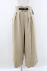 画像1: an another angelus / フロントベルト使いワイドパンツ Free BEIGE H-26-07-27-014-CA-PA-NS-ZH (1)