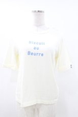 画像1: Fi.n.t / Biscuit au Beurre Tシャツ Free アイボリー H-26-07-27-022-CA-TS-NS-ZH (1)