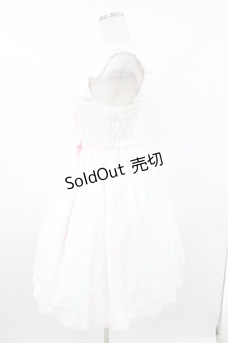 画像2: BABY,THE STARS SHINE BRIGHT / くみゃちゃんのStrawberry Garden刺繍ジャンパースカートII Free オフ白 H-26-07-27-002-BA-OP-NS-ZH (2)