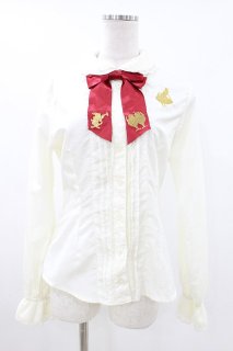 BABY,THE STARS SHINE BRIGHT / Alice Red&Black ブラウス M 生成り H