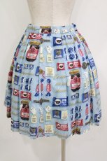 画像3: Jane Marple / Beau Chocolatのミニスカート  ブルーグレイ H-26-07-28-028-JM-SK-KB-ZH (3)