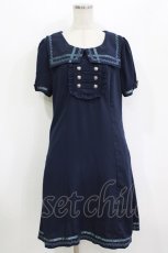 画像1: Ozz oneste / ナポレオンセーラーワンピース  紺 H-26-07-28-036-OO-OP-AK-ZH (1)