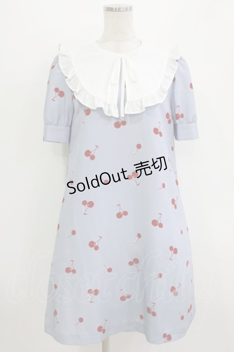 画像1: MILK / Mon Cheriワンピース  サックス H-26-07-28-038-ML-OP-AK-ZH (1)