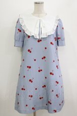 画像1: MILK / Mon Cheriワンピース  サックス H-26-07-28-038-ML-OP-AK-ZH (1)