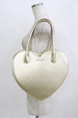 画像1: MILK / シャイニーハートBAG  ゴールドメタリック H-26-07-28-064-ML-BG-KB-ZH (1)