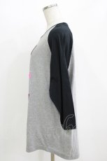 画像2: HELL CAT PUNKS / プリントカットソー L グレー×黒 H-26-07-28-080-PU-TO-KB-ZH (2)