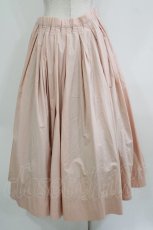 画像3: Jane Marple Dans Le Salon / Cotton linen cloth quatre tuck skirt  Pink H-26-07-28-008-JM-SK-KB-ZH (3)