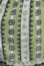 画像4: Jane Marple Dans Le Salon / Autumn gardenスウィッチングスカート M ピスタチオ×アイボリー H-26-07-28-010-JM-SK-KB-ZH (4)