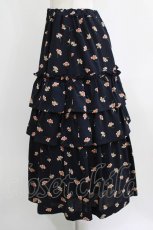 画像2: Jane Marple Dans Le Salon / Floating flowers dirndl skirt  ネイビー H-26-07-28-011-JM-SK-KB-ZH (2)