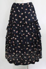 画像3: Jane Marple Dans Le Salon / Floating flowers dirndl skirt  ネイビー H-26-07-28-011-JM-SK-KB-ZH (3)