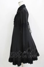 画像2: Ozz oneste / 薔薇刺繍シャツワンピース  黒 H-26-07-28-017-OO-OP-AK-ZH (2)