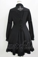 画像3: Ozz oneste / 薔薇刺繍シャツワンピース  黒 H-26-07-28-017-OO-OP-AK-ZH (3)