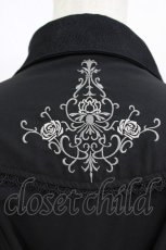 画像4: Ozz oneste / 薔薇刺繍シャツワンピース  黒 H-26-07-28-017-OO-OP-AK-ZH (4)