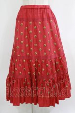 画像1: Jane Marple Dans Le Salon / Granny’s buttons tiered skirt  ローズ H-26-07-28-003-JM-SK-KB-ZH (1)