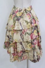 画像3: Jane Marple Dans Le Salon / Flower Wallpaper Fluffy Skirt  アイボリー H-26-07-28-024-JM-SK-KB-ZH (3)