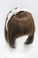画像1: RoseMarie seoir / bijou ribbon headband  ピンク H-26-07-29-004-LO-AC-NS-ZH (1)