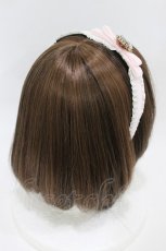 画像2: RoseMarie seoir / bijou ribbon headband  ピンク H-26-07-29-004-LO-AC-NS-ZH (2)