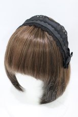 画像1: m petit by misako / TT*AMヘッドドレス  ブラック H-26-07-29-005-LO-AC-NS-ZH (1)
