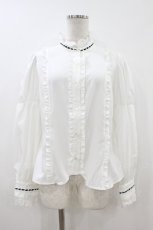画像1: Eri Aino's collaboration / TT*AINレースブラウス L 白 H-26-07-29-054-PU-BL-NS-ZH (1)