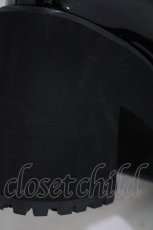 画像5: NOEMIE / 厚底リボン付マニッシュシューズ L ブラック H-26-07-29-1041-LO-SH-NS-ZH (5)