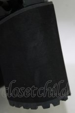 画像6: NOEMIE / 厚底リボン付マニッシュシューズ L ブラック H-26-07-29-1041-LO-SH-NS-ZH (6)