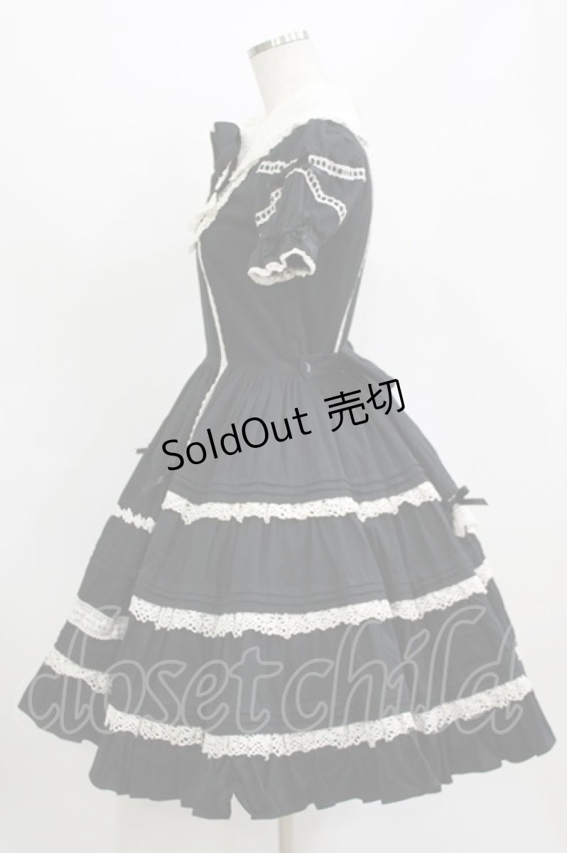 画像2: Angelic Pretty / はしごレースワンピース Free ブラック H-26-07-29-1001-AP-OP-NS-ZH (2)
