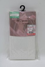 画像1: m petit by misako / AMタテレースアミタイツ L~LL オフホワイト H-26-07-29-1050-LO-ZA-NS-ZH (1)