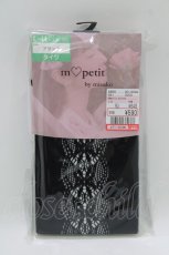 画像1: m petit by misako / AMサイドレースアミタイツ  ブラック H-26-07-29-1052-LO-ZA-NS-ZH (1)