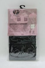 画像2: m petit by misako / AMレースアップシアータイツ L~LL ブラック H-26-07-29-1059-LO-ZA-NS-ZH (2)