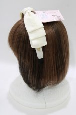 画像2: m petit by misako / AM*NIリボンカチューシャ  オフ H-26-07-29-1068-LO-AC-NS-ZH (2)