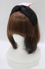 画像1: m petit by misako / AM*NIリボンカチューシャ  ブラック H-26-07-29-1069-LO-AC-NS-ZH (1)