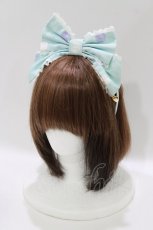 画像1: Angelic Pretty / マシュマロバニーカチューシャ  サックス H-26-07-29-1070-AP-AC-YZ-ZH (1)