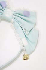画像2: Angelic Pretty / マシュマロバニーカチューシャ  サックス H-26-07-29-1070-AP-AC-YZ-ZH (2)