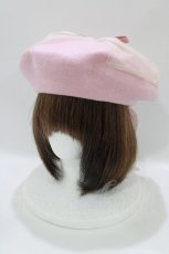 画像1: m petit by misako / AM*NIリボンベレー  ピンク H-26-07-29-1076-LO-AC-NS-ZH (1)