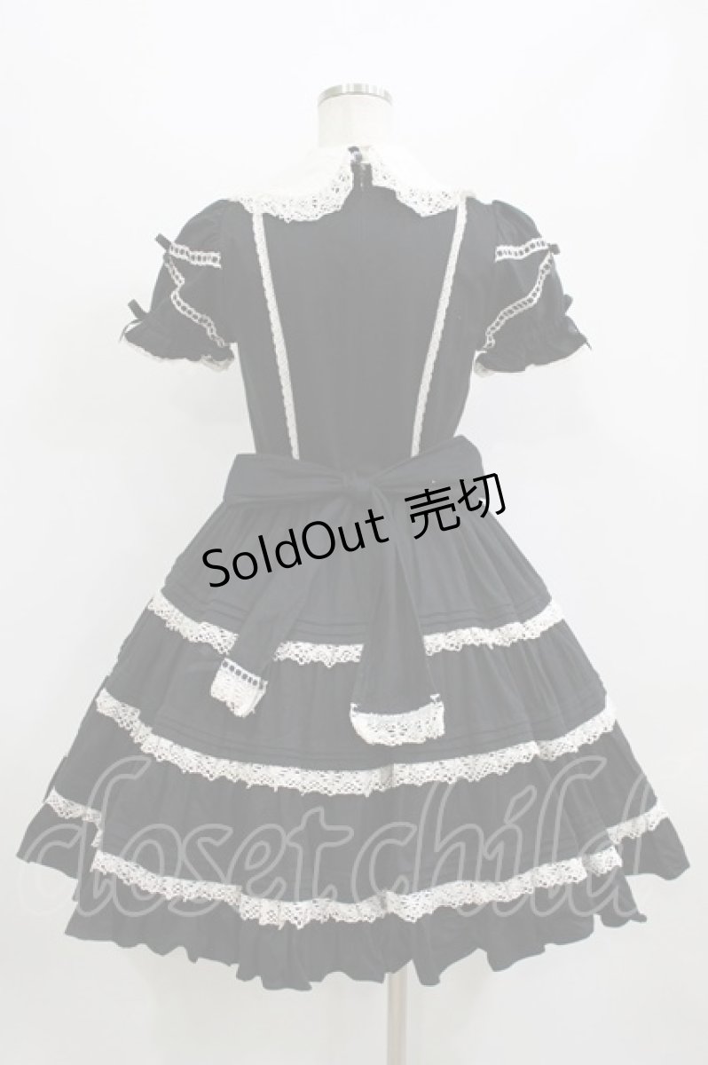 画像3: Angelic Pretty / はしごレースワンピース Free ブラック H-26-07-29-1001-AP-OP-NS-ZH (3)