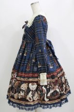 画像2: Angelic Pretty / British Bearワンピース Free ブルー H-26-07-29-1006-AP-OP-NS-ZH (2)