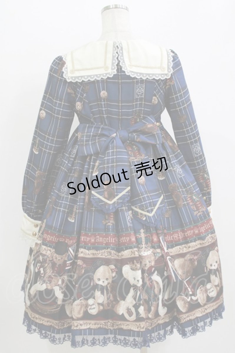 画像3: Angelic Pretty / British Bearワンピース Free ブルー H-26-07-29-1006-AP-OP-NS-ZH (3)